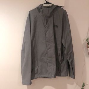 XL Like-New grey Northface rain jacket.